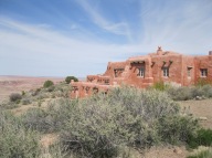 The Painted Desert Inn at Petrified Forest was built in the 1920s, heavily renovated by the CCC in the '30s and and then was run by the Harvey Corporation. Today it is a National Historic Landmark open to the public.