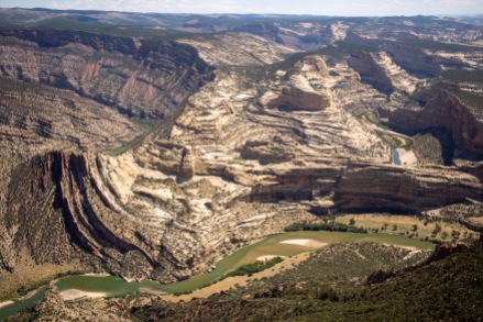 Overlooking the canyons carved by the Green and Yampa Rivers from Harpers Corner, Dinosaur National Monument.